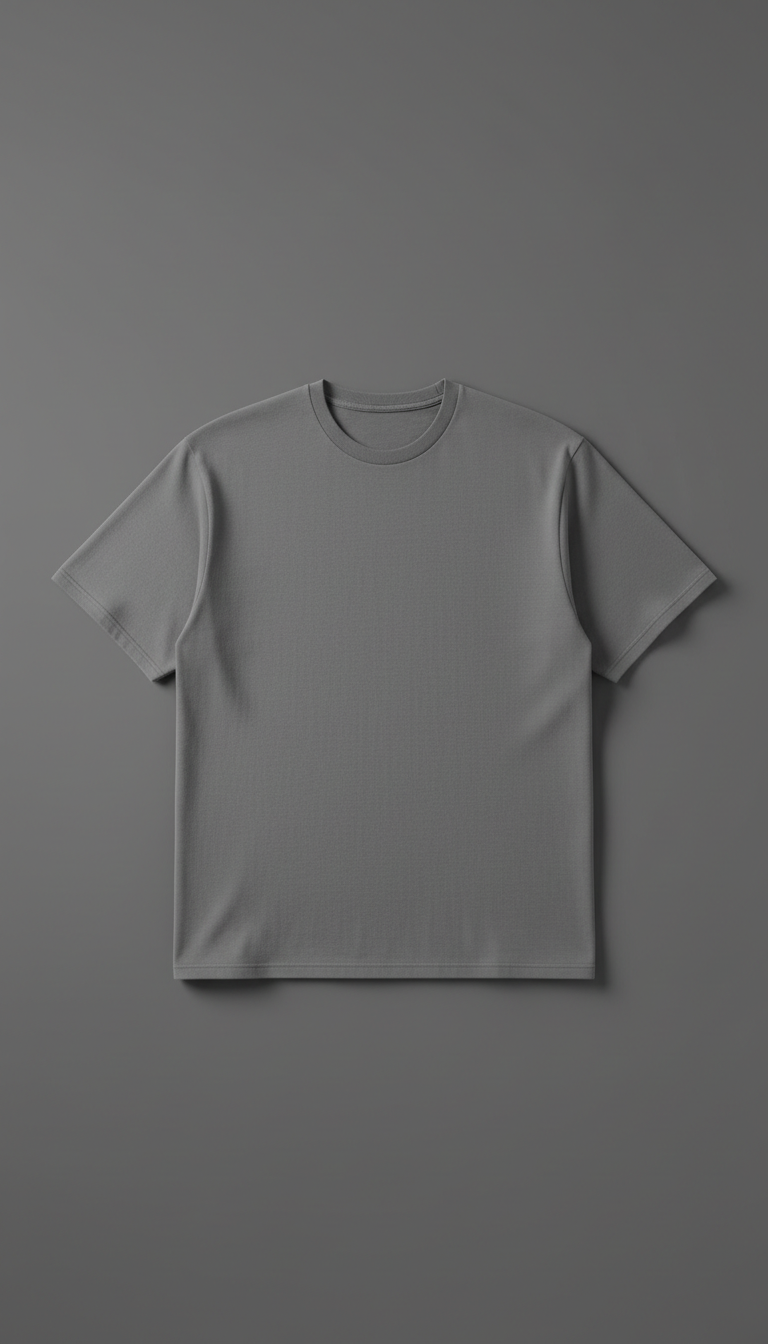 Statement steel gray t-shirt