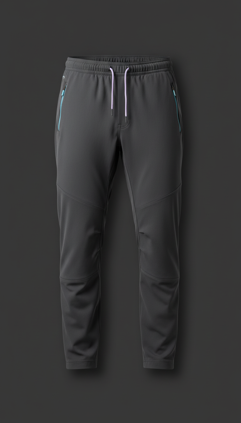 Technical charcoal joggers